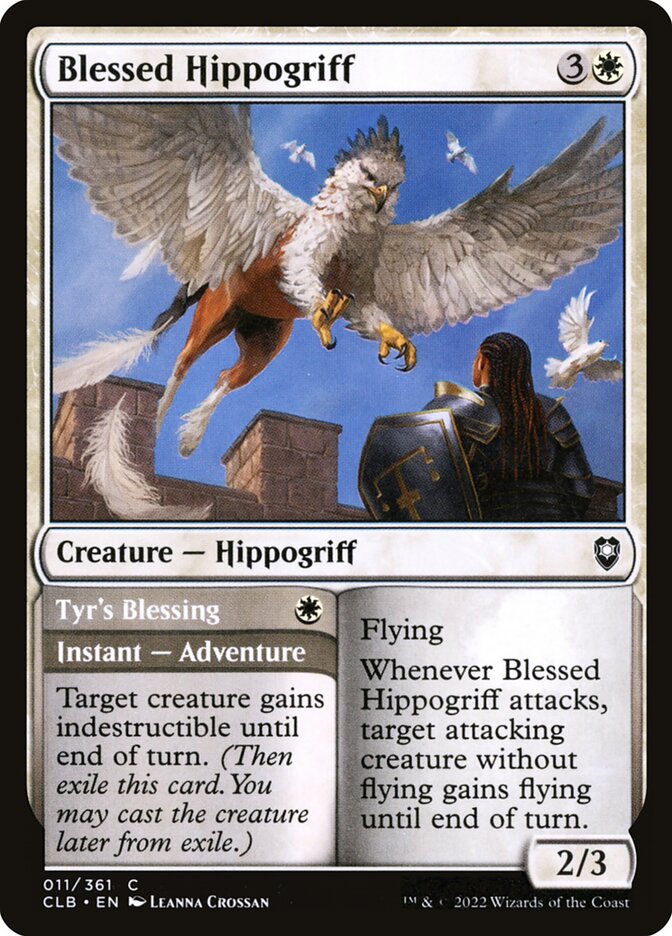 Blessed Hippogriff // Tyr's Blessing [Commander Legends: Battle for Baldur's Gate] (11)