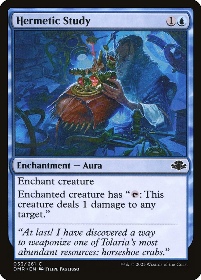Hermetic Study [Dominaria Remastered] (53)