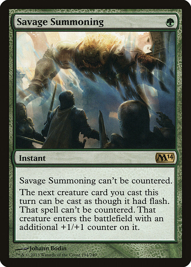 Savage Summoning [Magic 2014] (194)