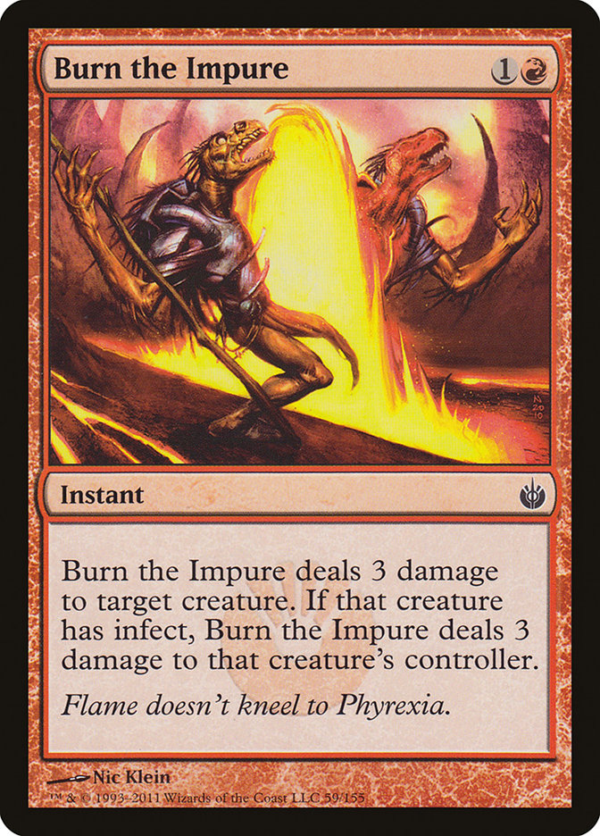 Burn the Impure [Mirrodin Besieged] (59)