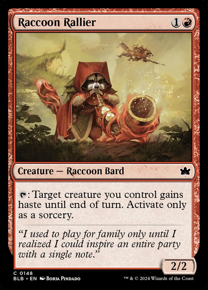 Raccoon Rallier [Bloomburrow] (148)