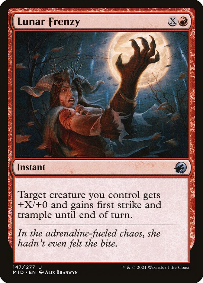 Lunar Frenzy [Innistrad: Midnight Hunt] (147)