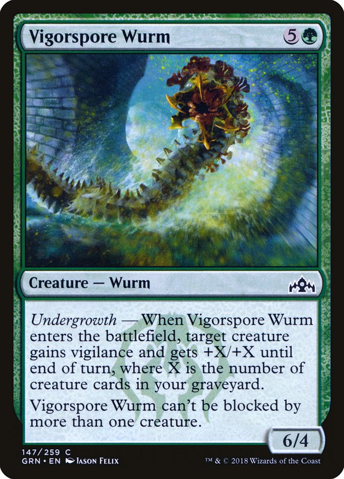 Vigorspore Wurm [Guilds of Ravnica] (147)