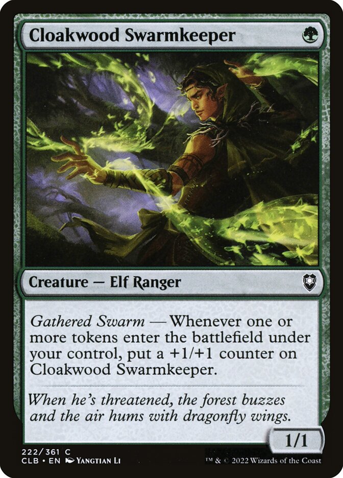 Cloakwood Swarmkeeper [Commander Legends: Battle for Baldur's Gate] (222)