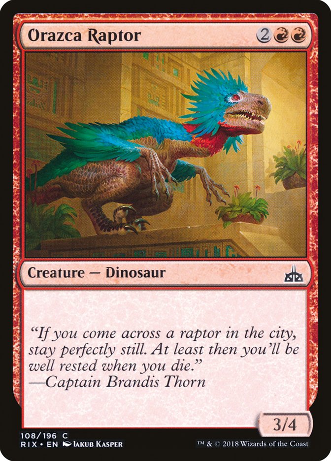 Orazca Raptor [Rivals of Ixalan] (108)