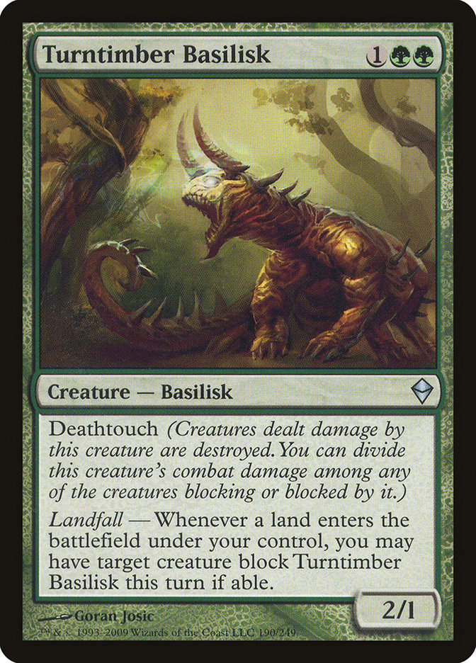Turntimber Basilisk [Zendikar] (190)