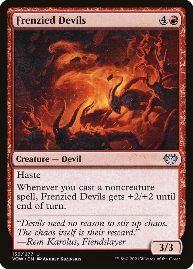 Frenzied Devils [Innistrad: Crimson Vow] (159)