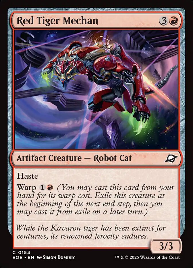 Red Tiger Mechan [Edge of Eternities] (154)