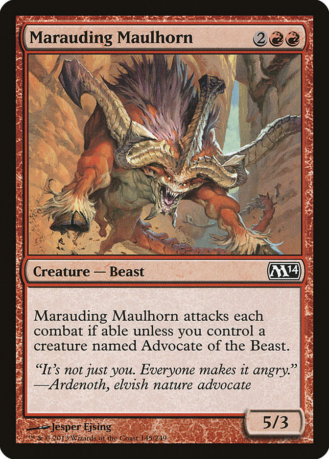 Marauding Maulhorn [Magic 2014] (145)