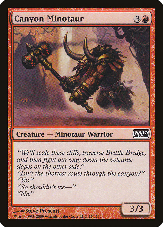 Canyon Minotaur [Magic 2010] (130)