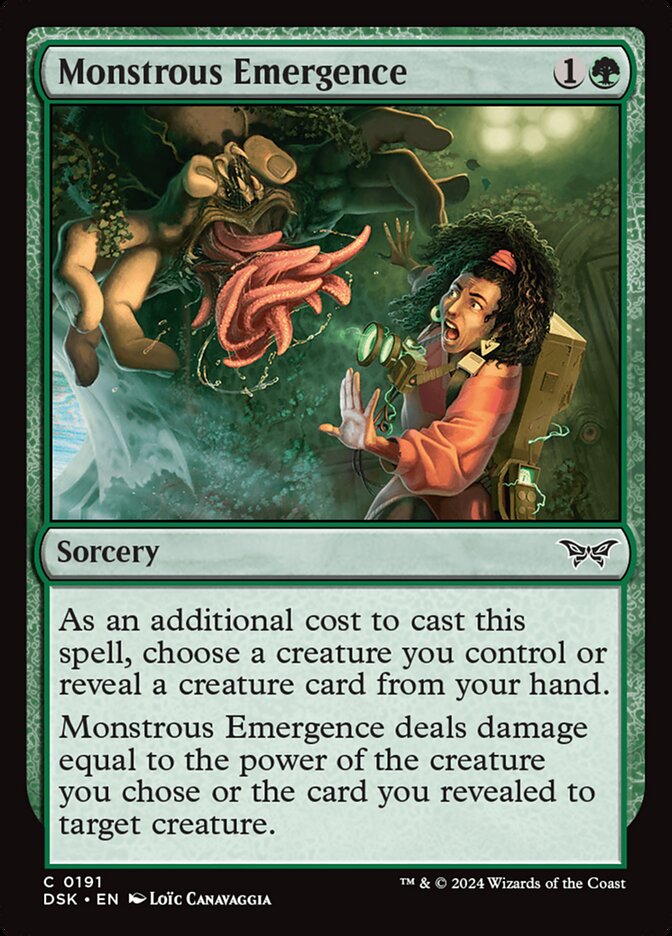 Monstrous Emergence [Duskmourn: House of Horror] (191)