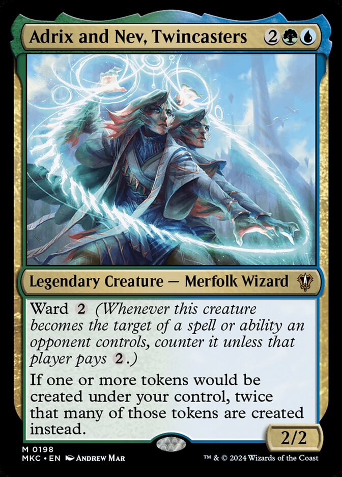 Adrix and Nev, Twincasters [Murders at Karlov Manor Commander] (198)
