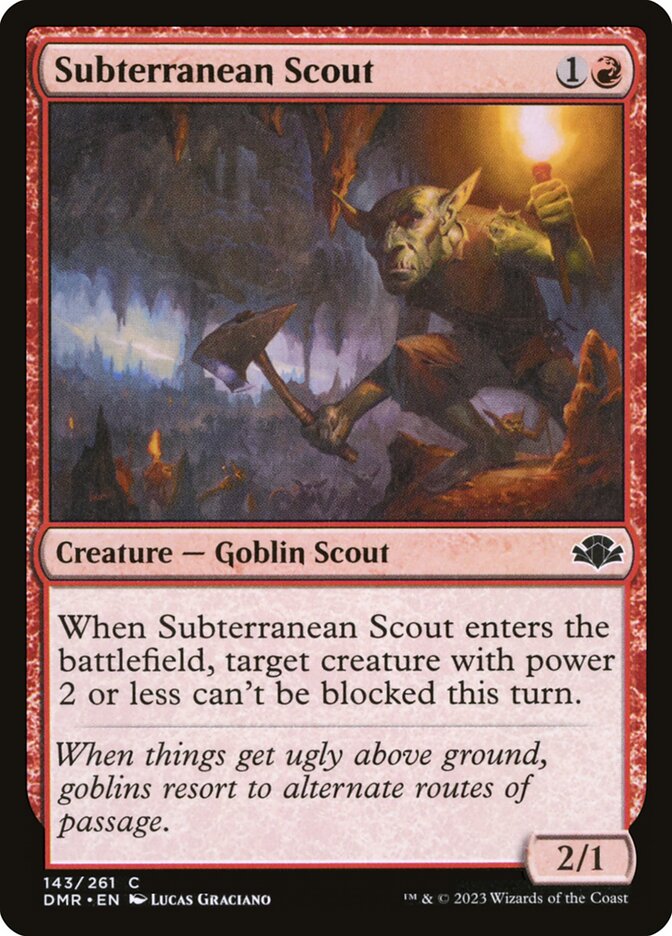 Subterranean Scout [Dominaria Remastered] (143)