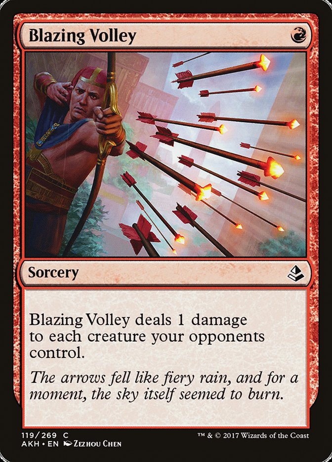 Blazing Volley [Amonkhet] (119)