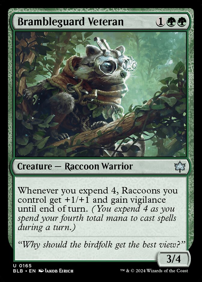 Brambleguard Veteran [Bloomburrow] (165)
