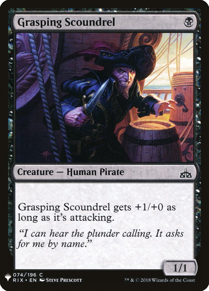 Grasping Scoundrel [The List] (RIX-74)