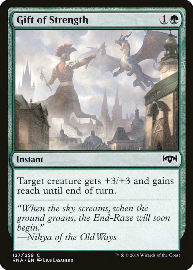Gift of Strength [Ravnica Allegiance] (127)