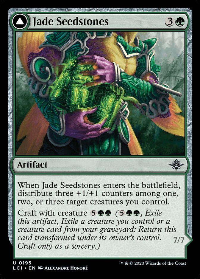 Jade Seedstones // Jadeheart Attendant [The Lost Caverns of Ixalan] (195)