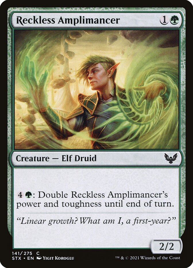 Reckless Amplimancer [Strixhaven: School of Mages] (141)