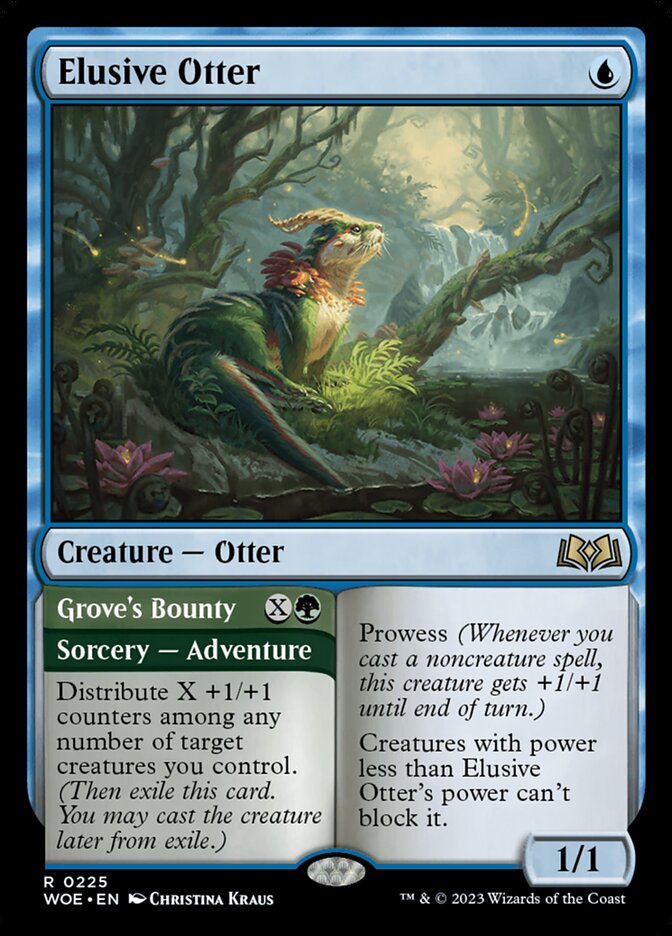 Elusive Otter // Grove's Bounty [Wilds of Eldraine] (225)