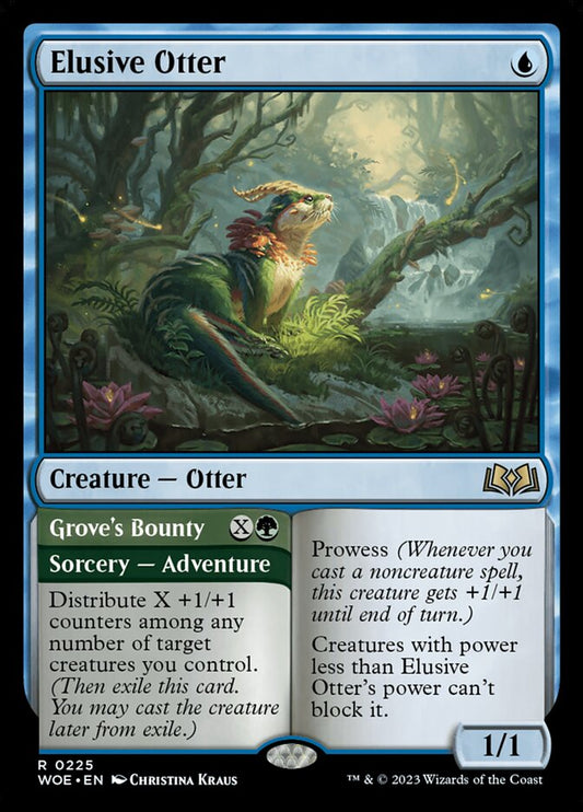 Elusive Otter // Grove's Bounty [Wilds of Eldraine] (225)
