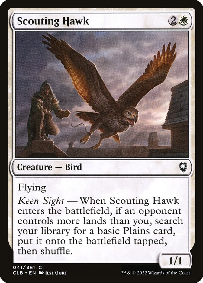 Scouting Hawk [Commander Legends: Battle for Baldur's Gate] (41)