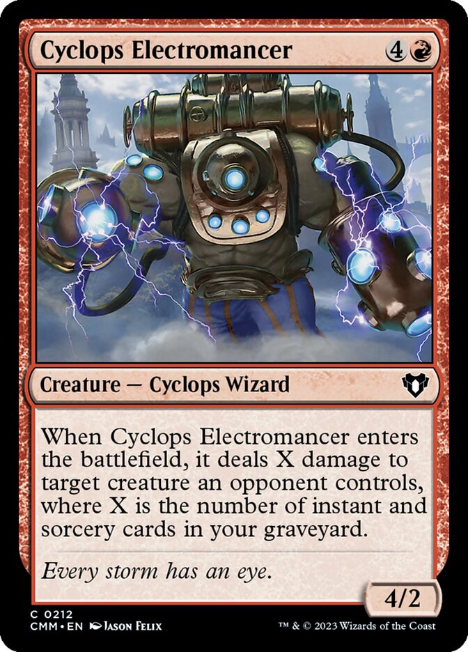 Cyclops Electromancer [Commander Masters] (212)