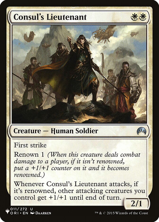 Consul's Lieutenant [The List] (ORI-11)