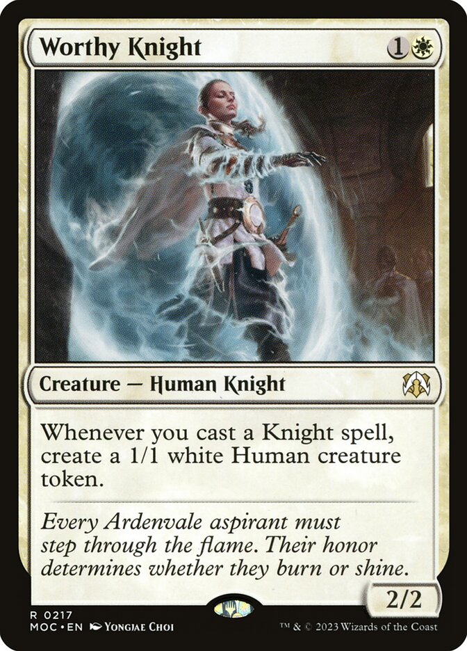 Worthy Knight [March of the Machine Commander] (217)
