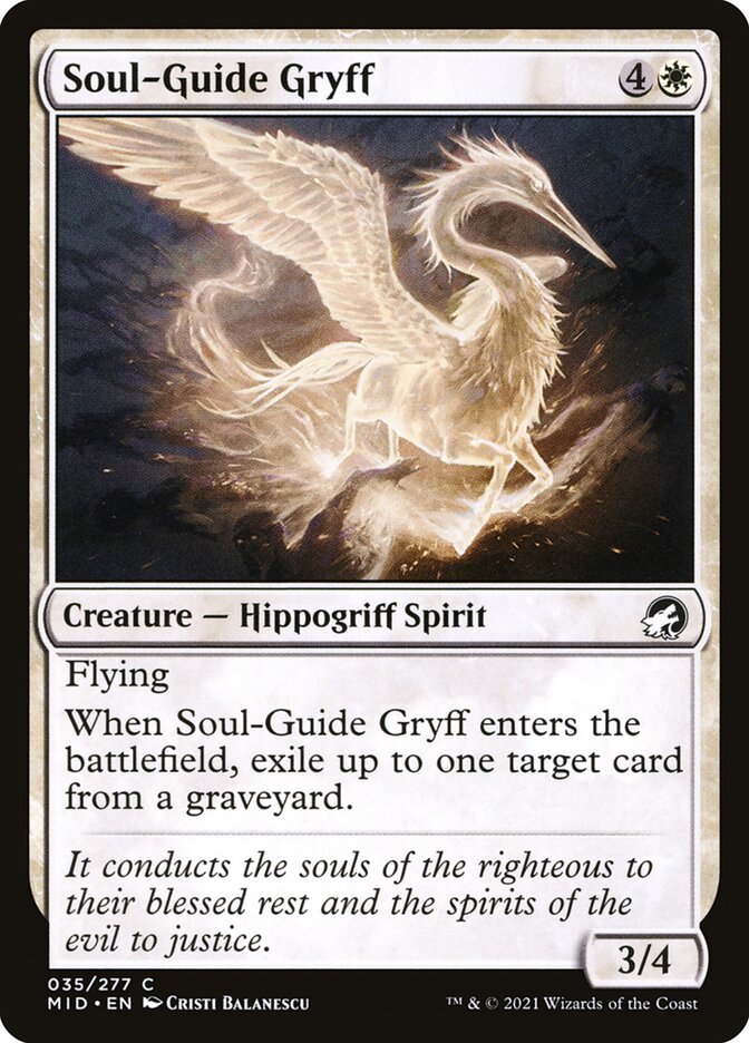 Soul-Guide Gryff [Innistrad: Midnight Hunt] (35)