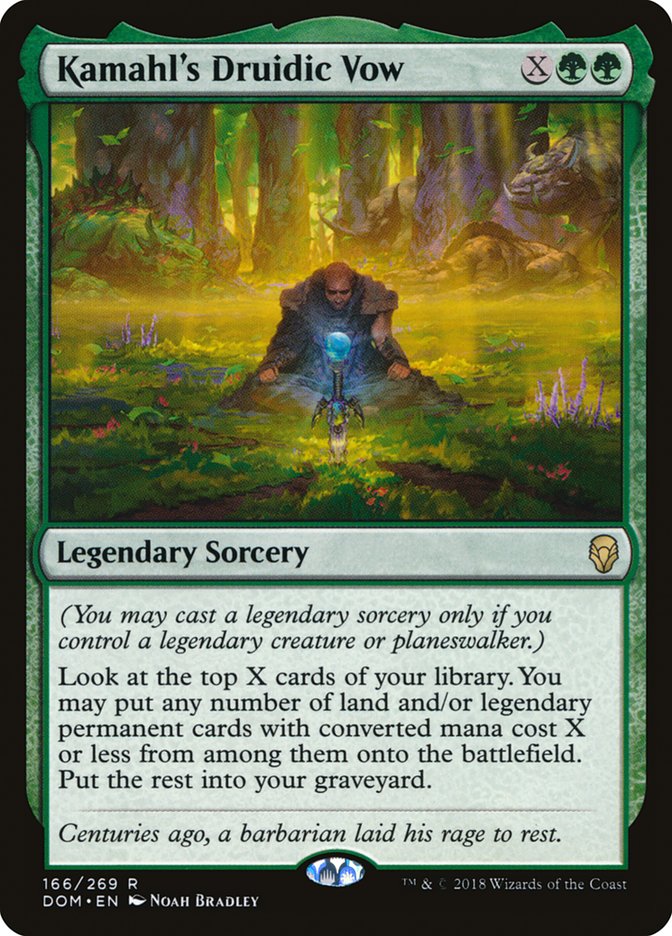 Kamahl's Druidic Vow [Dominaria] (166)