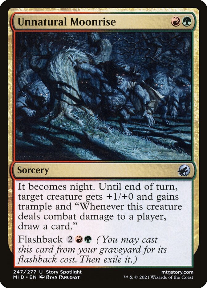 Unnatural Moonrise [Innistrad: Midnight Hunt] (247)