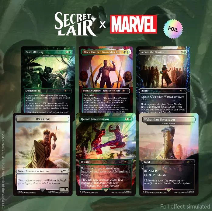 Secret Lair x Marvel's Black Panther Foil Edition