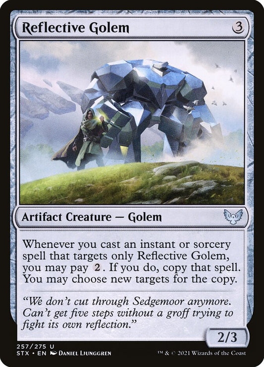 Reflective Golem [Strixhaven: School of Mages] (257)