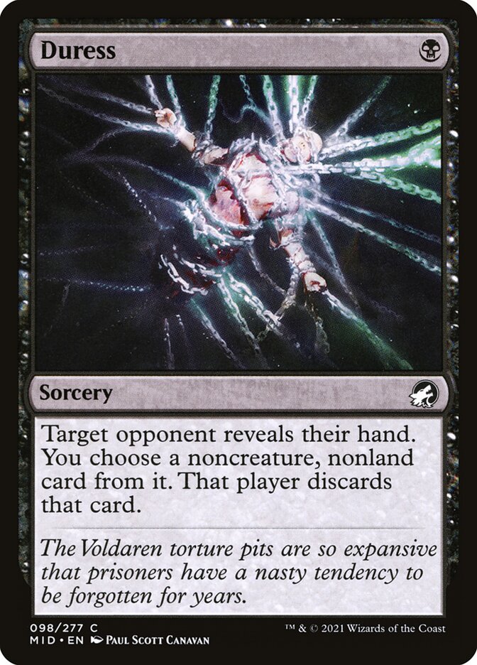Duress [Innistrad: Midnight Hunt] (98)