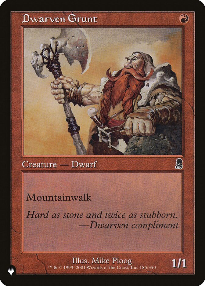 Dwarven Grunt [The List] (ODY-185)