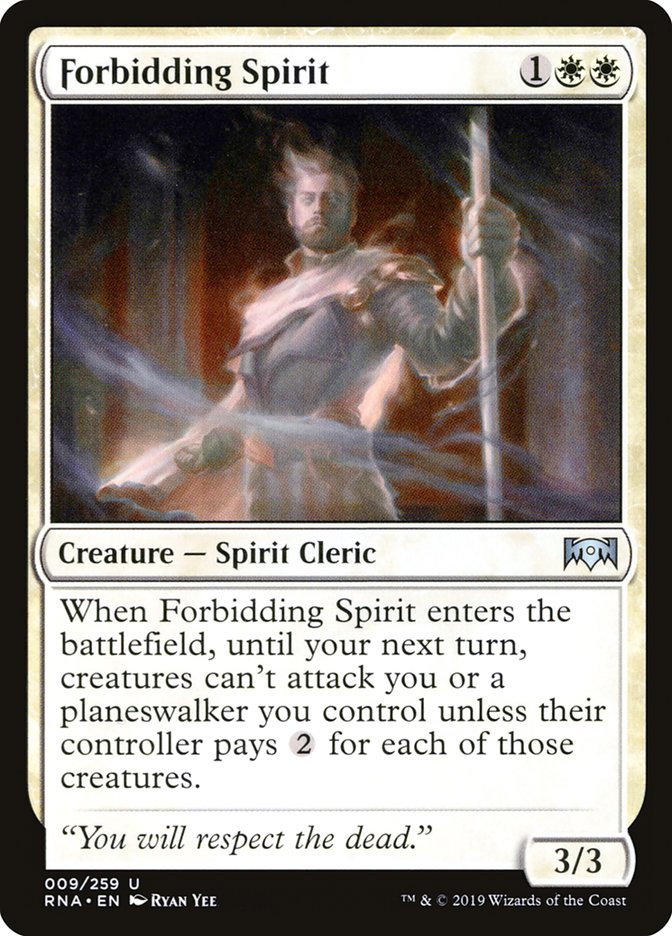 Forbidding Spirit [Ravnica Allegiance] (9)