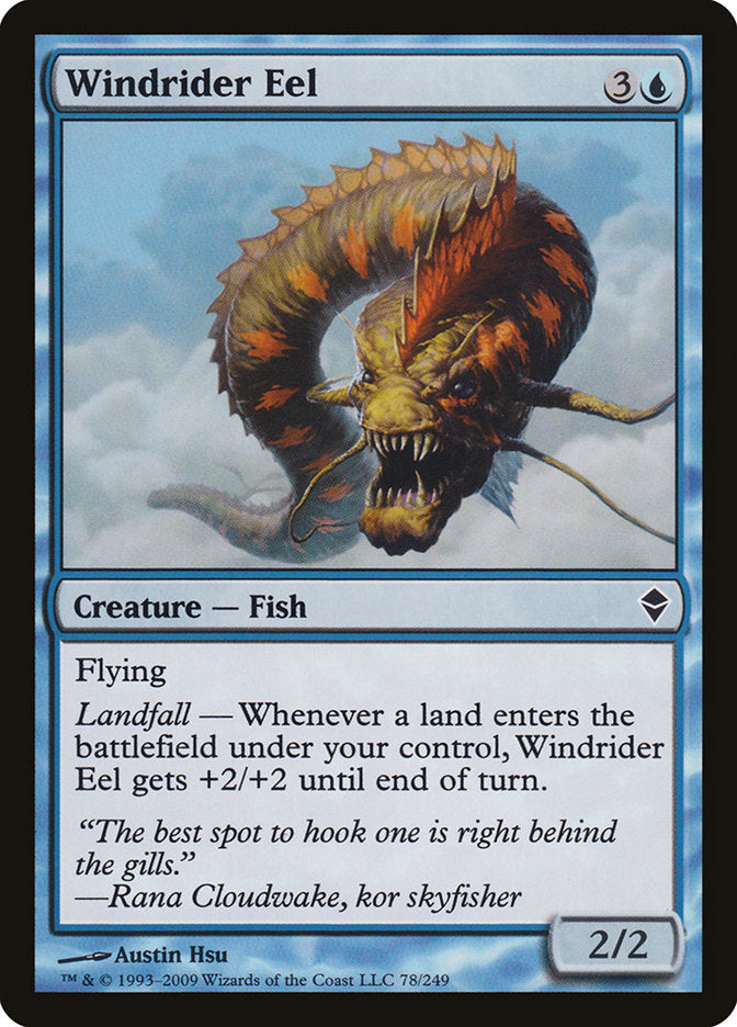 Windrider Eel [Zendikar] (78)