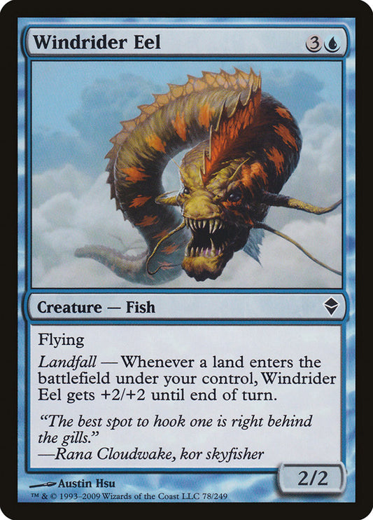 Windrider Eel [Zendikar] (78)