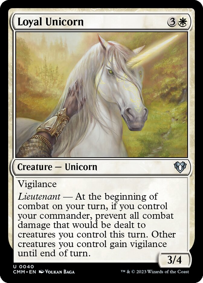 Loyal Unicorn [Commander Masters] (40)
