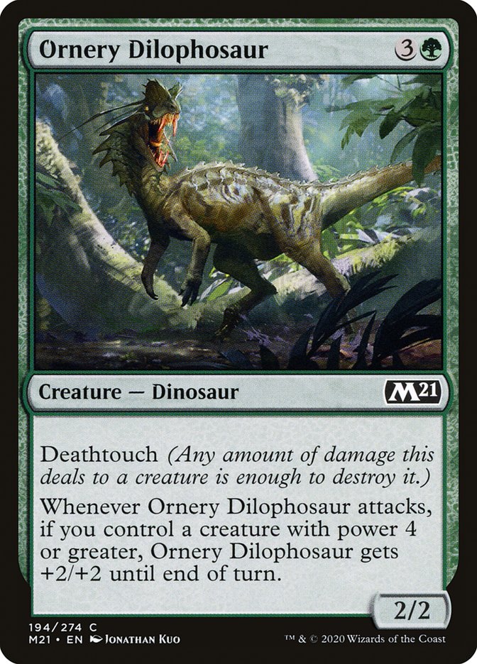 Ornery Dilophosaur [Core Set 2021] (194)