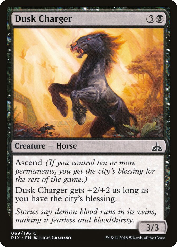 Dusk Charger [Rivals of Ixalan] (69)
