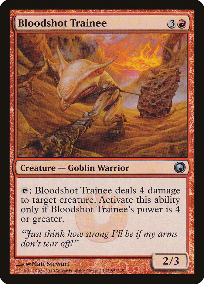 Bloodshot Trainee [Scars of Mirrodin] (85)
