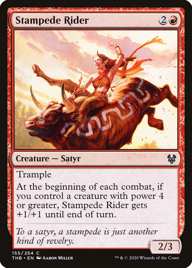 Stampede Rider [Theros Beyond Death] (155)