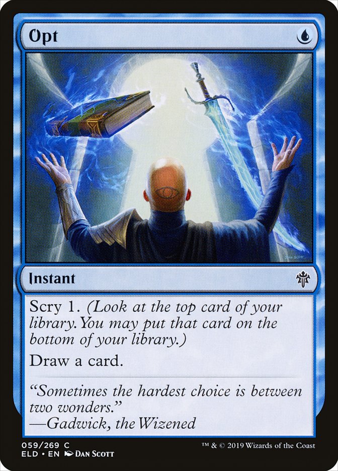 Opt [Throne of Eldraine] (59)