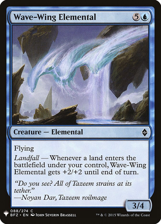 Wave-Wing Elemental [The List] (BFZ-88)
