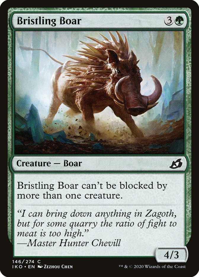 Bristling Boar [Ikoria: Lair of Behemoths] (146)