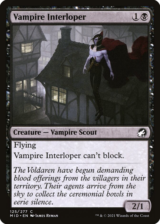 Vampire Interloper [Innistrad: Midnight Hunt] (125)