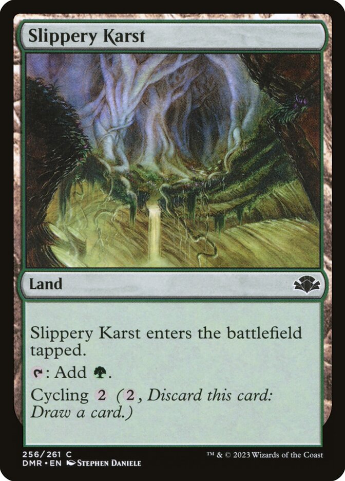 Slippery Karst [Dominaria Remastered] (256)