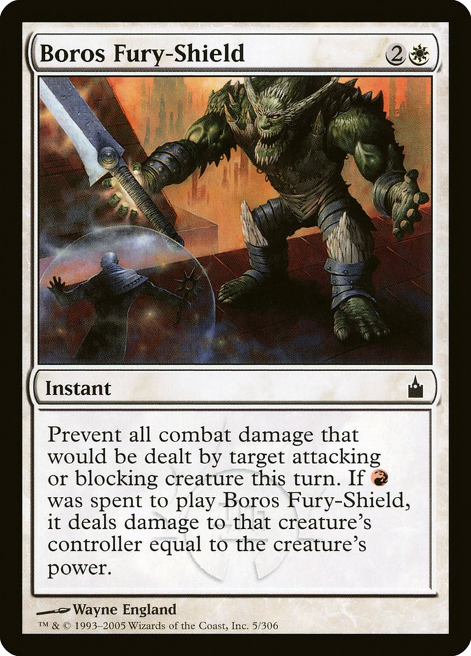 Boros Fury-Shield [Ravnica: City of Guilds] (5)